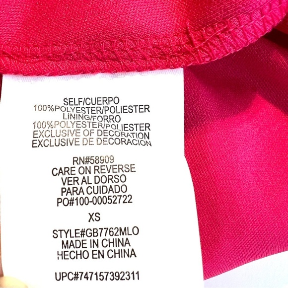 Gianni Bini Hot Pink Wrap Style Romper with Bow details at shoulders SZ XS - Picture 11 of 11